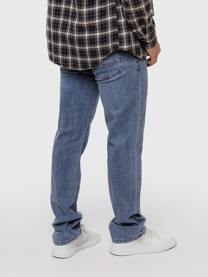 Мужские джинсы регуляр 54 цвет голубой ЦБ-00220239 SKT000909249 фото