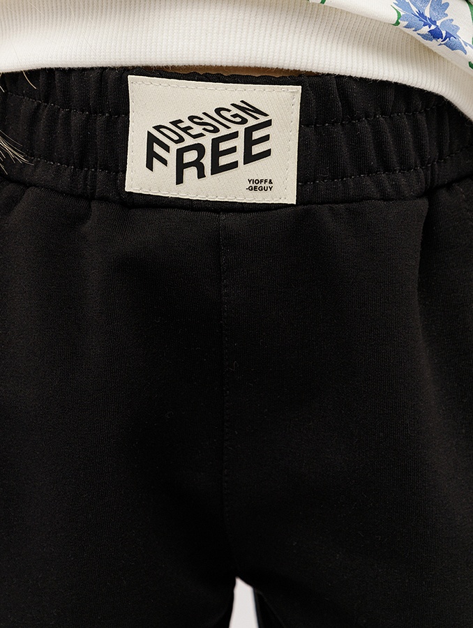 Спортивные штаны для девочки 110 цвет черный ЦБ-00209829 SKT000887693 фото
