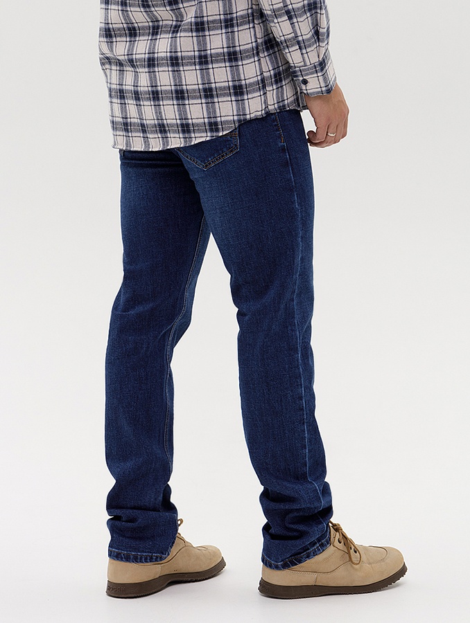 Чоловічі джинси регуляр 56 колір синій ЦБ-00233729 SKT000942027 фото