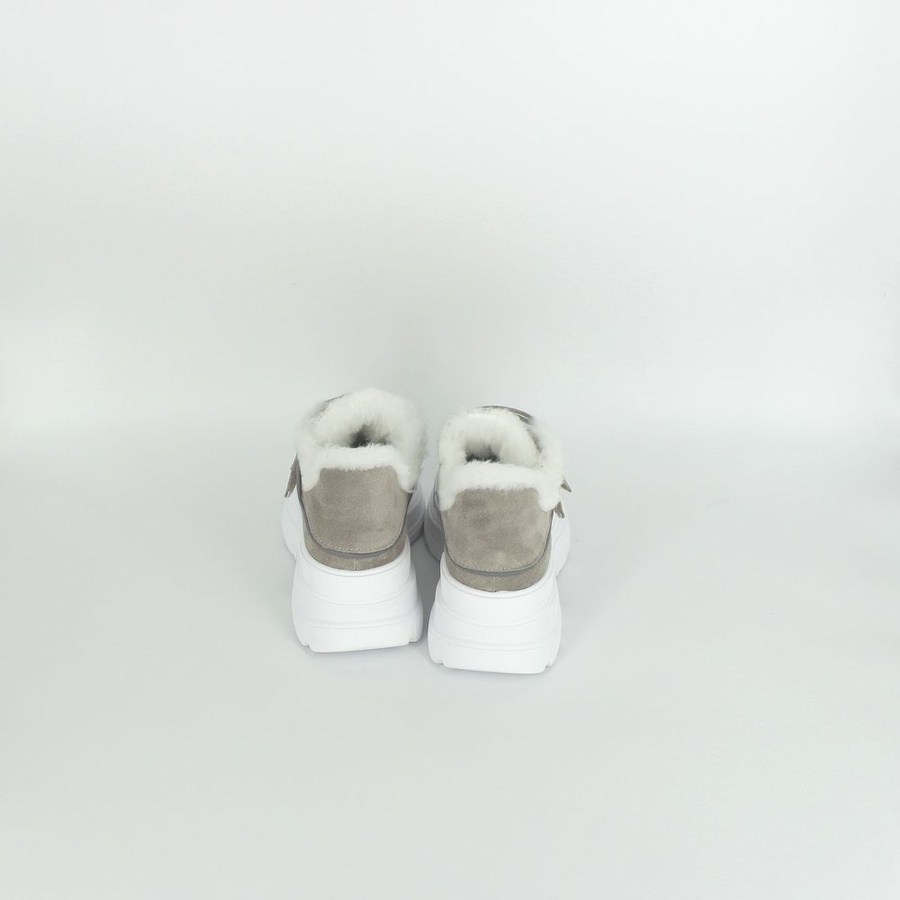 Кросівки зимні жіночі, замшеві колір бежевий ЦБ-00140366 SKT000492921 фото
