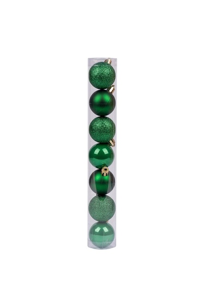 Набір новорічних куль колір зелений ЦБ-00203490 SKT000874174 фото