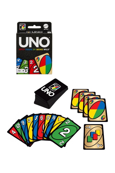 Карткова гра 50-річний ювілей UNO колір різнокольоровий ЦБ-00179008 SKT000595899 фото