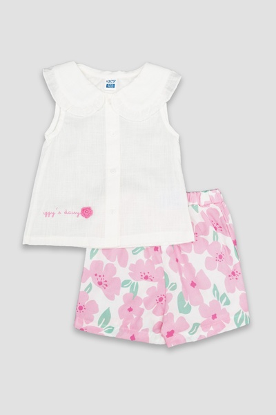Костюм с шортами для девочки 92 цвет розовый ЦБ-00244342 SKT000978565 фото