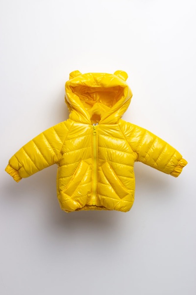 Куртка коротка на дівчинку 92 колір жовтий ЦБ-00157360, 80