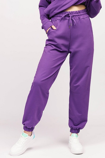 Штани спортивні жіночі 50 колір фіолетовий ЦБ-00183877 SKT000608516 фото