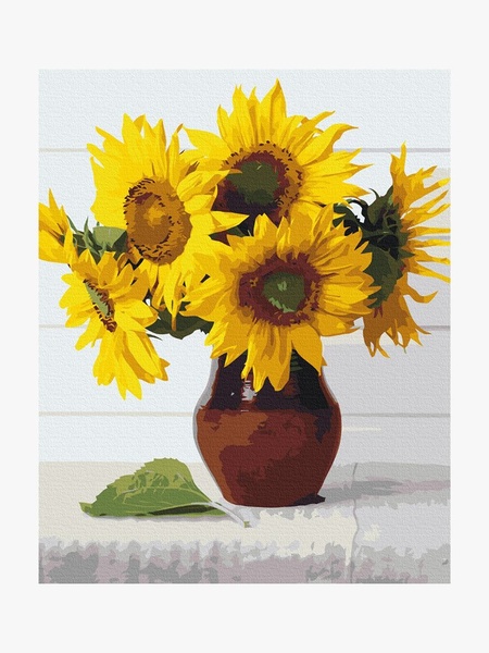 Картина за номерами "Сонце-квіти" колір різнокольоровий ЦБ-00234085 SKT000943319 фото