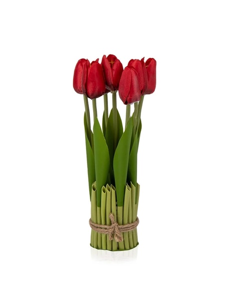 Букет тюльпанів 25 см колір червоний ЦБ-00215742 SKT000899197 фото
