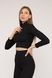 Футболка слім жіноча колір чорний 44