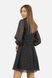 Жіноча сукня з довгим рукавом 48 колір чорний ЦБ-00243039 SKT000966617 фото 3