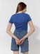 Жіноча коротка футболка слім 40 колір синій ЦБ-00219007 SKT000906001 фото 3