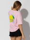 Жіноча футболка регуляр 42 колір рожевий ЦБ-00219223 SKT000906711 фото 3
