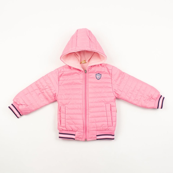 Куртка короткая на девочку 98 цвет розовый ЦБ-00147813
