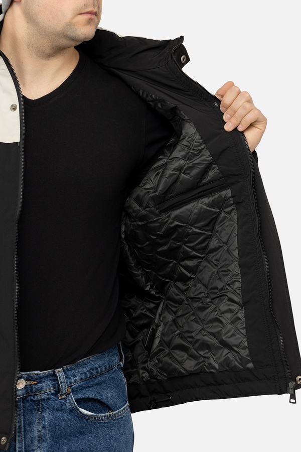 Мужская куртка 44 цвет черный ЦБ-00238302 SKT000955996 фото