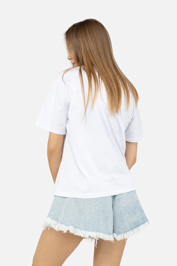 Жіноча футболка з коротким рукавом 44 колір білий ЦБ-00246207 SKT000983848 фото