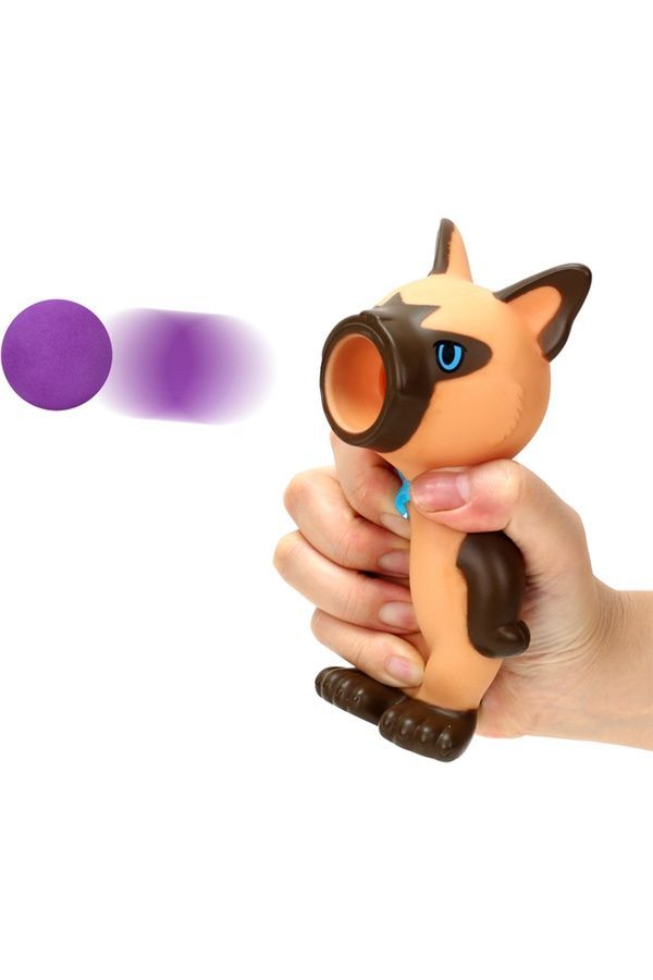 Игрушка &laquo;Стреляющий зверек. Сиамский кот&raquo; HOG WILD HW54810 ЦБ-00287065 фото