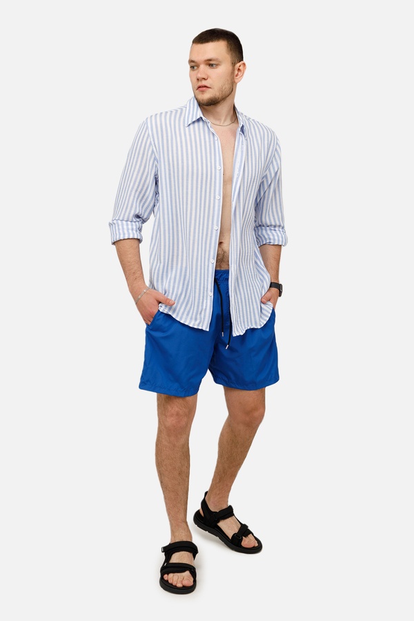 Мужские пляжные шорты 44 цвет синий ЦБ-00250603 SKT000993741 фото