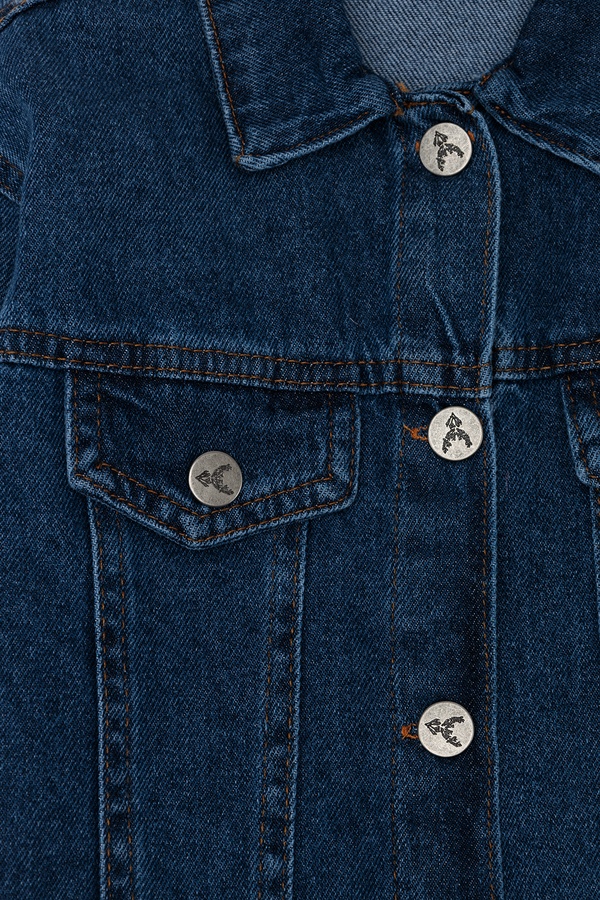 Куртка джинсовая для девочки 122 цвет темно-синий ЦБ-00244443 SKT000978835 фото