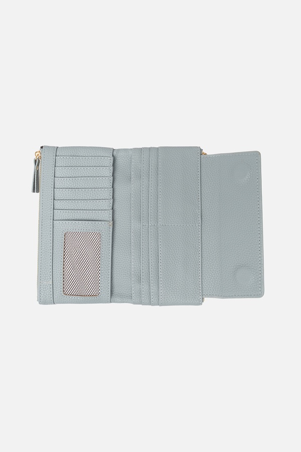 Жіночий гаманець колір сірий ЦБ-00244430 SKT000978806 фото