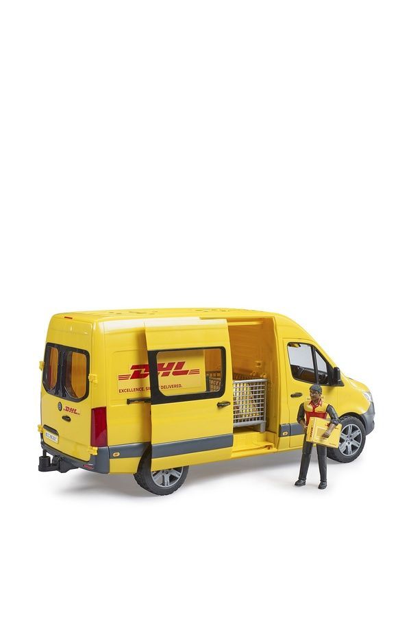 Автомобиль MB Sprinter курьерской службы DHL с фигуркой и асксессуарами BRUDER 02671 ЦБ-00262890 фото