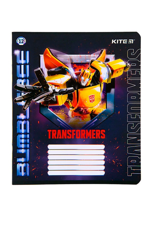 Тетрадь школьная в линию на 12 листов - Kite Transformers цвет разноцветный ЦБ-00256766 SKT001011236 фото