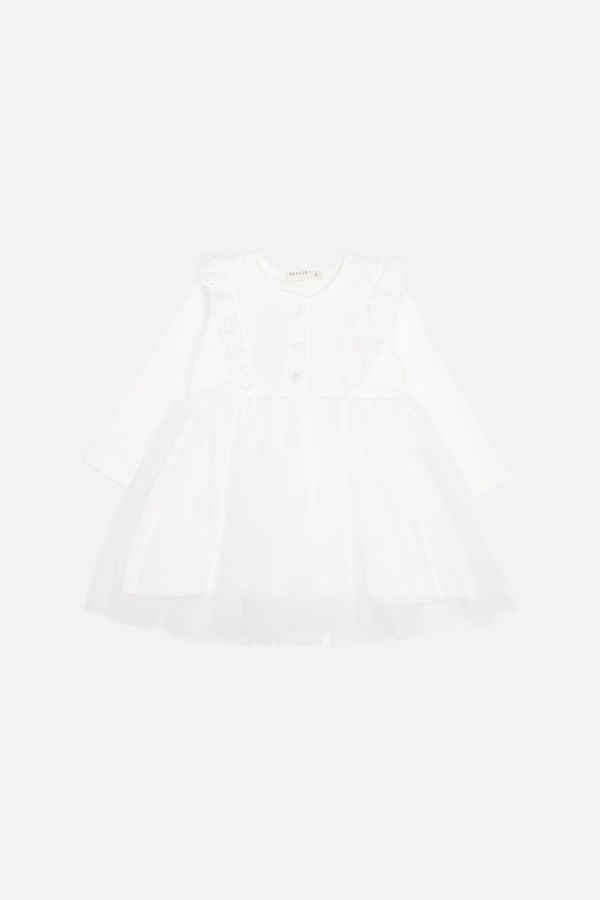 Платье для девочки 110 цвет белый ЦБ-00245655 SKT000982424 фото