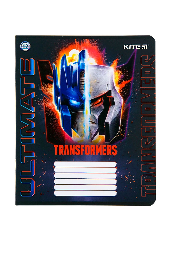 Тетрадь школьная в линию на 12 листов - Kite Transformers цвет разноцветный ЦБ-00256766 SKT001011236 фото