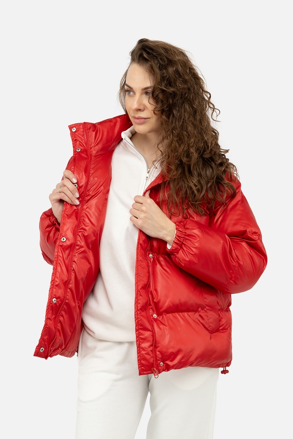 Женская куртка 46 цвет красный ЦБ-00242086 SKT000963458 фото