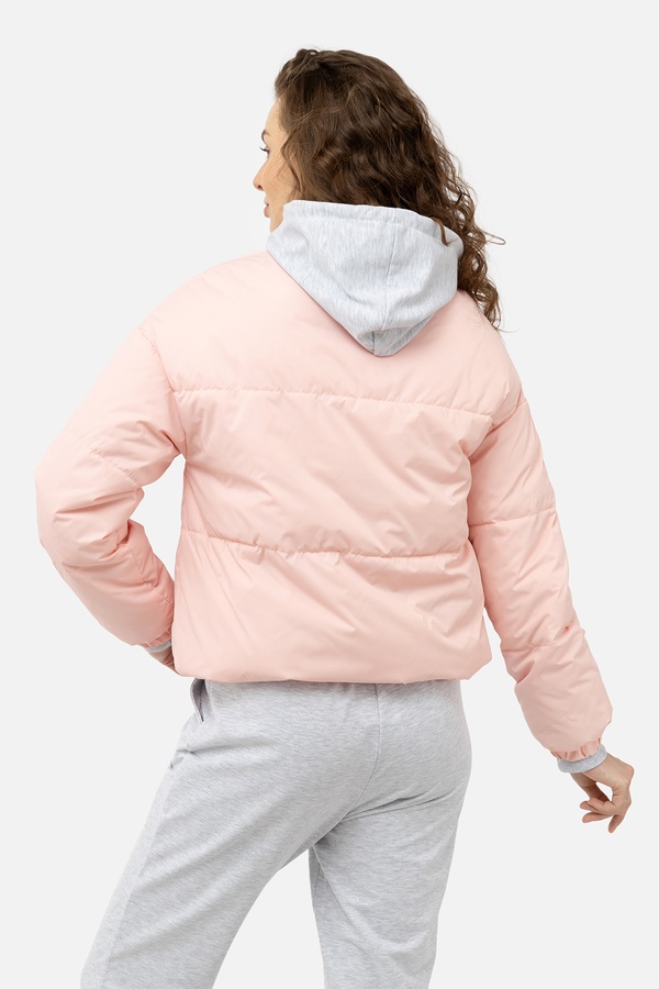 Женская куртка 50 цвет розовый ЦБ-00238353 SKT000956273 фото