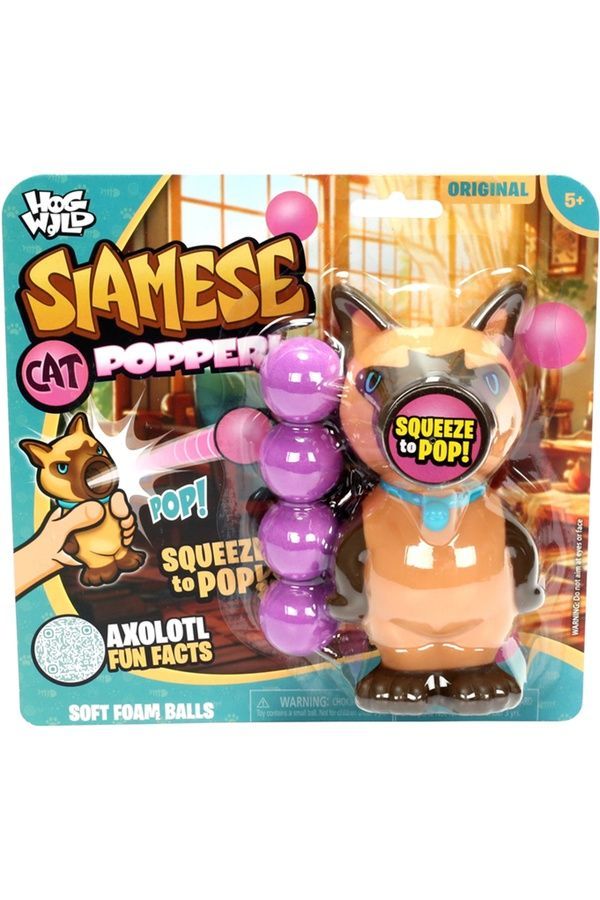 Игрушка &laquo;Стреляющий зверек. Сиамский кот&raquo; HOG WILD HW54810 ЦБ-00287065 фото
