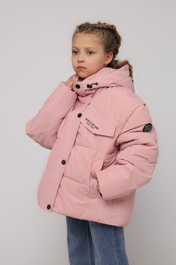 Куртка для дівчинки колір рожевий 146