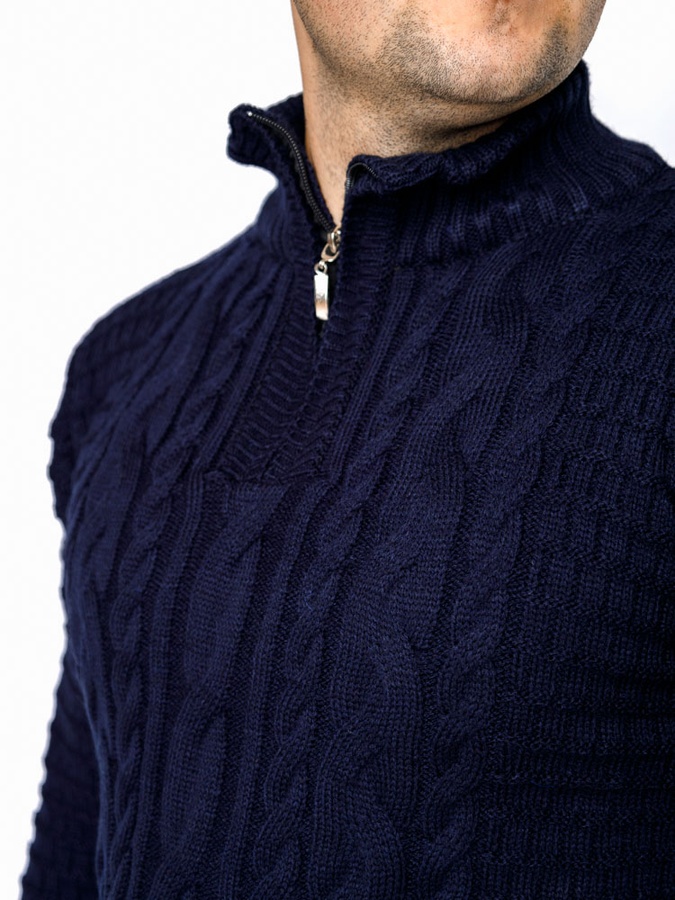 Чоловічий светр 50 колір темно-синій ЦБ-00236419 SKT000952210 фото