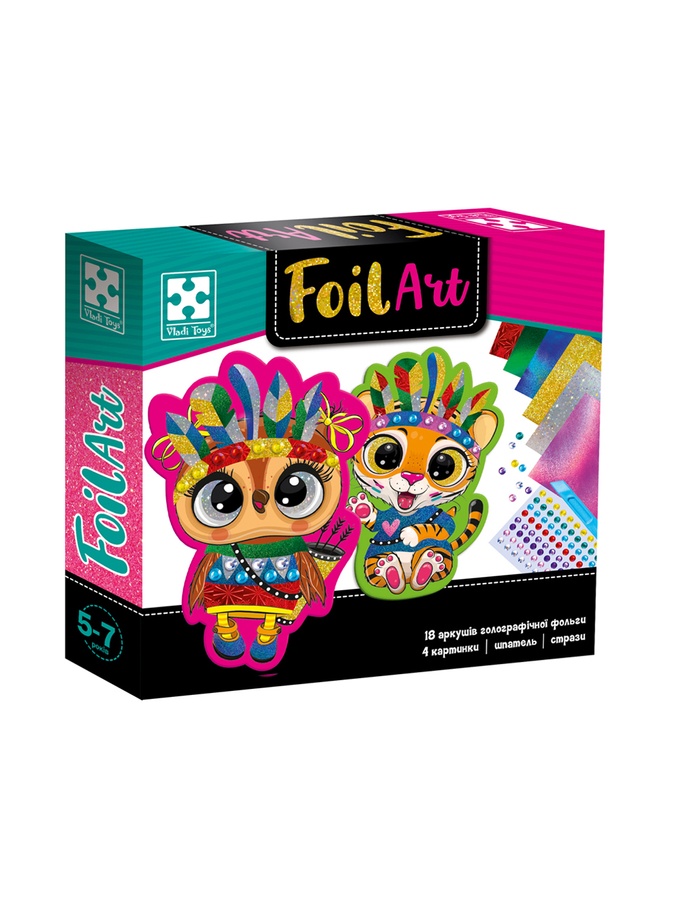 Набор для творчества "Foil Art. Кормящие индейцы" цвет разноцветный ЦБ-00221151 SKT000911643 фото