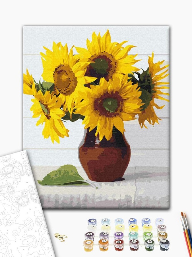Картина по номерам "Солнце-цветы" цвет разноцветный ЦБ-00234085 SKT000943319 фото