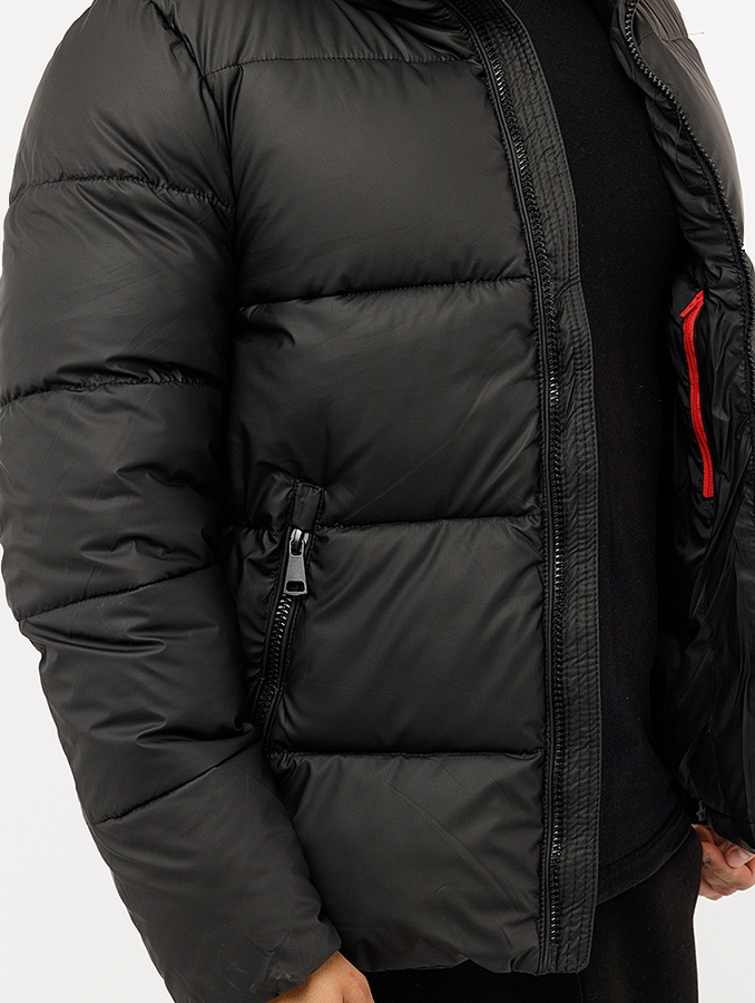 Мужская куртка 54 цвет черный ЦБ-00220384 SKT000909588 фото