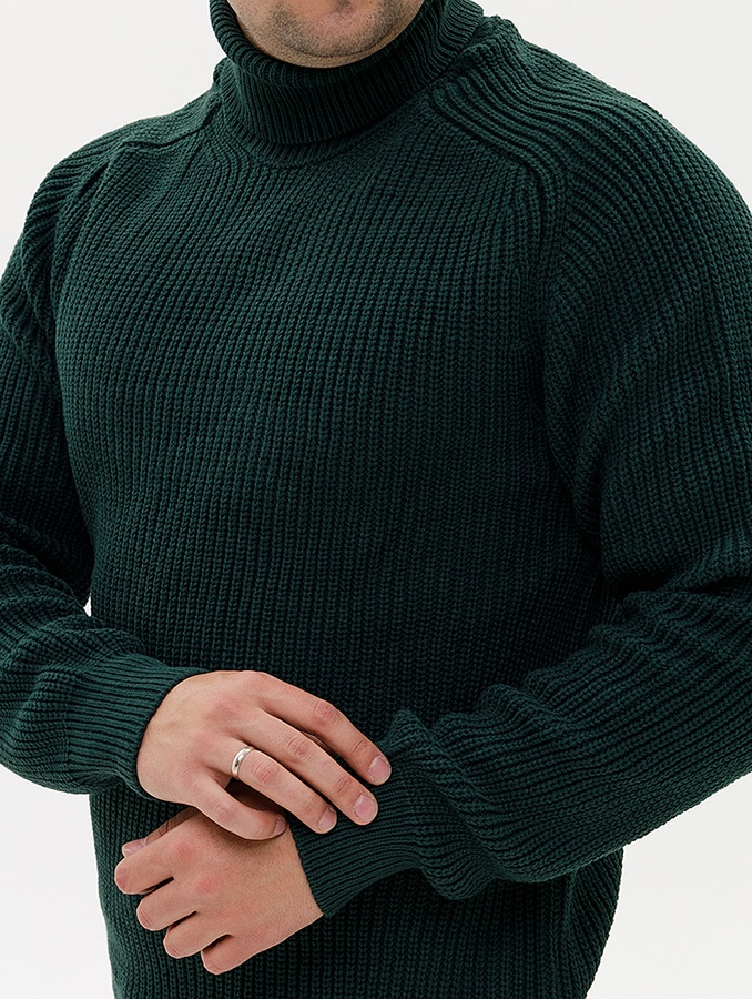 Чоловічий светр 46 колір зелений ЦБ-00232893 SKT000939634 фото