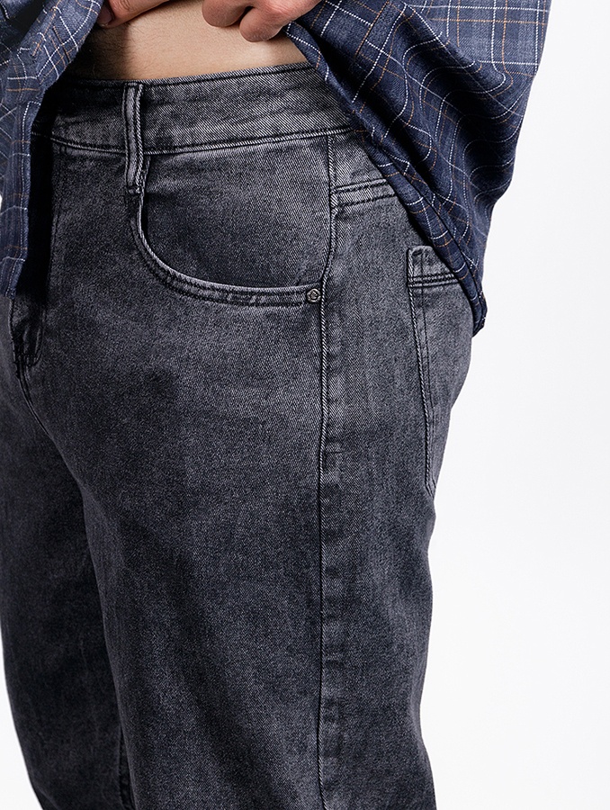 Чоловічі джинси мом 42 колір сірий ЦБ-00233731 SKT000942036 фото