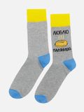 Чоловічі високі шкарпетки 40-42 колір сірий ЦБ-00214906 SKT000897353 фото