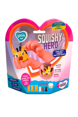 Набір для ліплення Squishy "SquiRaff" з повітряним пластиліном колір різнокольоровий ЦБ-00257491 SKT001013198 фото