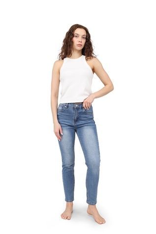 Джинсы skinny женские цвет синий XL ЦБ-00290500 фото