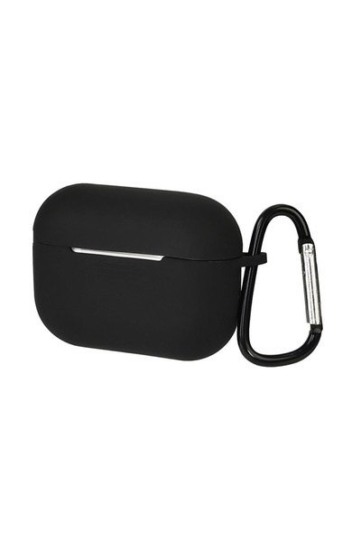 Чехол силиконовый с карабином для Apple AirPods Pro цвет №01 цвет черный ЦБ-00204652 SKT000876714 фото