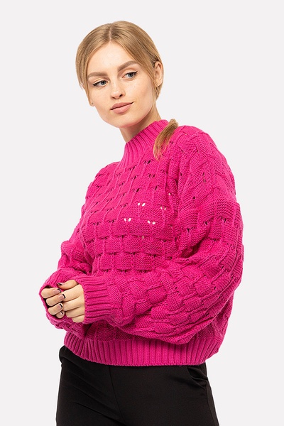 Женский свитер 46 цвет фуксия ЦБ-00195683 SKT000857833 фото