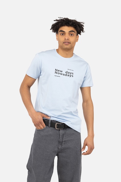 Мужская футболка с коротким рукавом 54 цвет голубой ЦБ-00243195 SKT000967375 фото