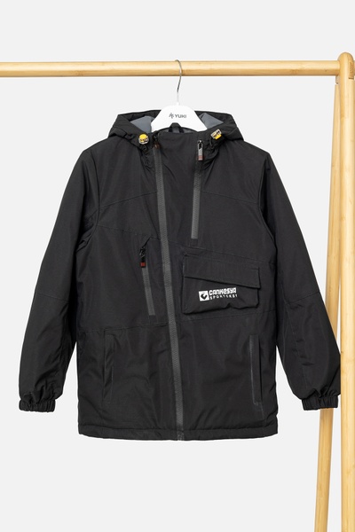 Куртка для хлопчика 152 колір чорний ЦБ-00242607 SKT000965327 фото