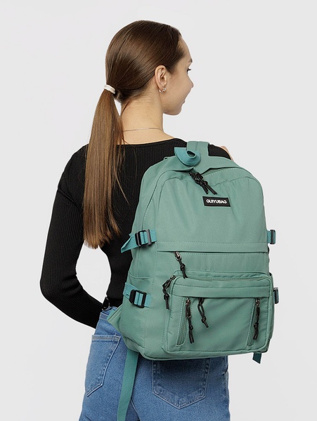 Женский спортивный рюкзак цвет зеленый ЦБ-00207035 SKT000882223 фото