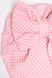 Шапка "Дрібний горошок" на дівчинку 42-44 колір світло-рожевий ЦБ-00187019 SKT000833987 фото 2