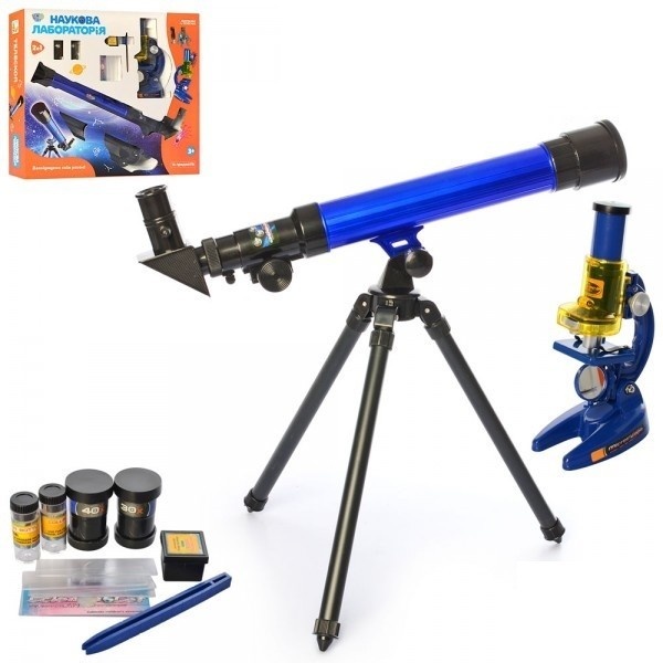 Ігровий набір дитячої оптики " Мікроскоп і телескоп" колір різнокольоровий ЦБ-00134808 SKT000477954 фото