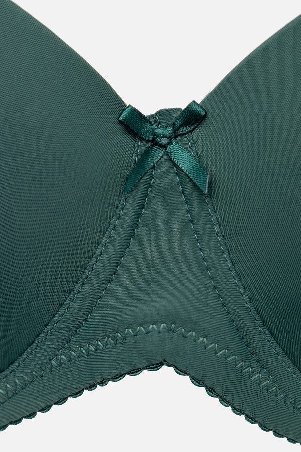 Жіночий бюстгальтер лисичка 95D колір темно-зелений ЦБ-00233010 SKT000940284 фото