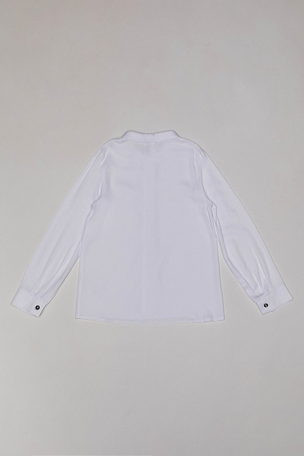 Блуза на дівчинку 122 колір білий ЦБ-00159457 SKT000538915 фото