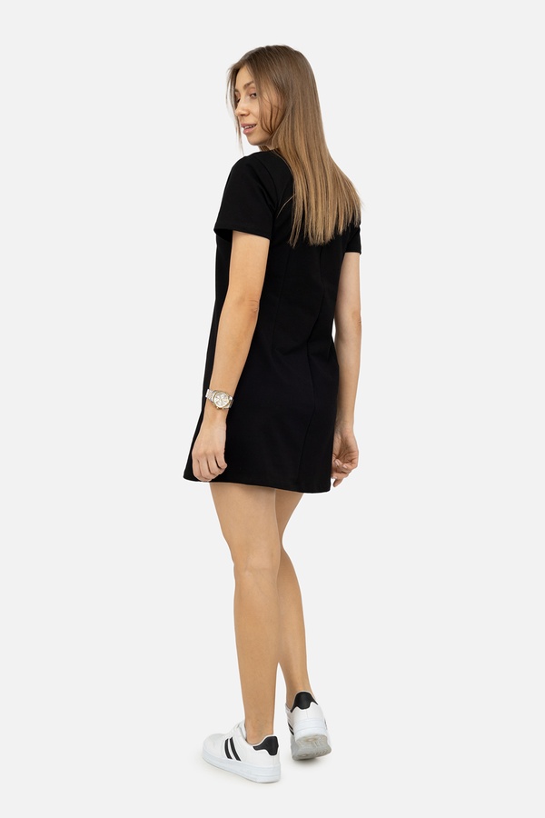 Женское платье с коротким рукавом 46 цвет черный ЦБ-00246624 SKT000984984 фото