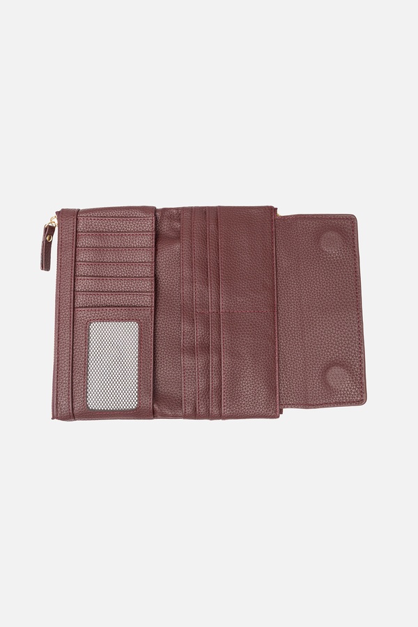 Жіночий гаманець колір бордовий ЦБ-00244431 SKT000978807 фото